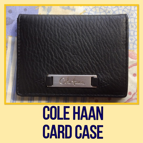 Cole Haan Other - Cole Haan black leather card case